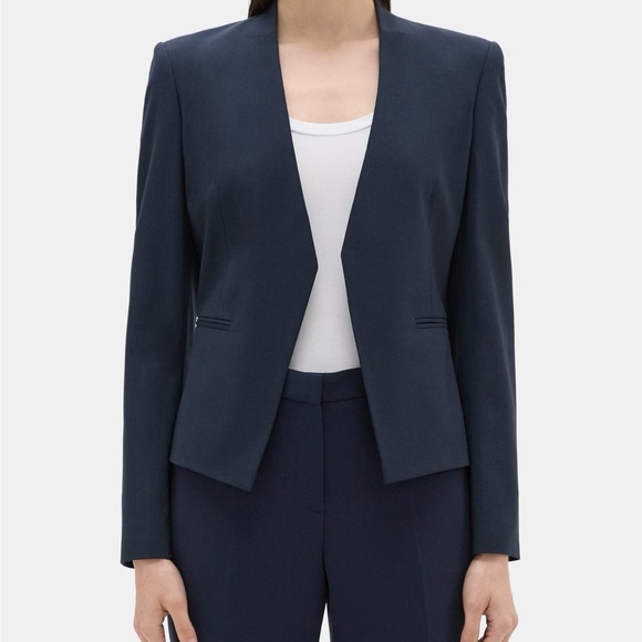 Theory navy blue open blazer - Picture 6 of 6